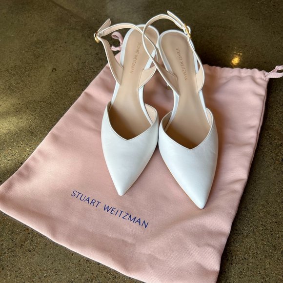 Stuart Weitzman White Slingback - Picture 1 of 4